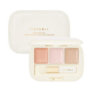 JUDYDOLL橘朵 三色遮瑕盘 眼部遮瑕膏 #02 熊猫眼克星盘 浅橘色遮黑眼圈+亮粉色遮泪沟法令纹+自然色遮斑点痘印