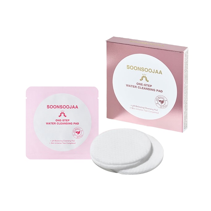 Soonsoojaa Portable One-Step Water Cleansing Pad 2pads(8ml) x 10ea (20pads)