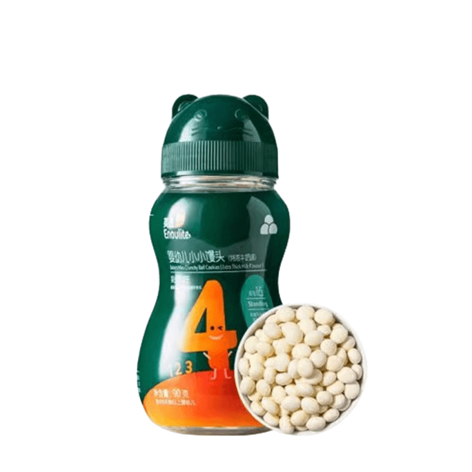 Baby Steamed Bun Children'S Small Snack Milk Bean Baby Snack Milk Flavor 90G/ Can
