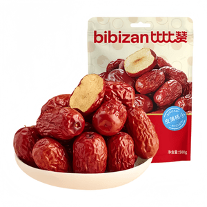 【中国直邮】 比比赞 红枣新疆灰枣新货精选特产免洗 500g*1袋