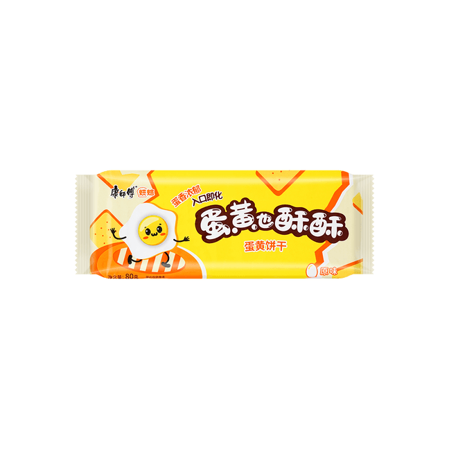 康师傅 蛋黄也酥酥 蛋黄饼干 原味 80g