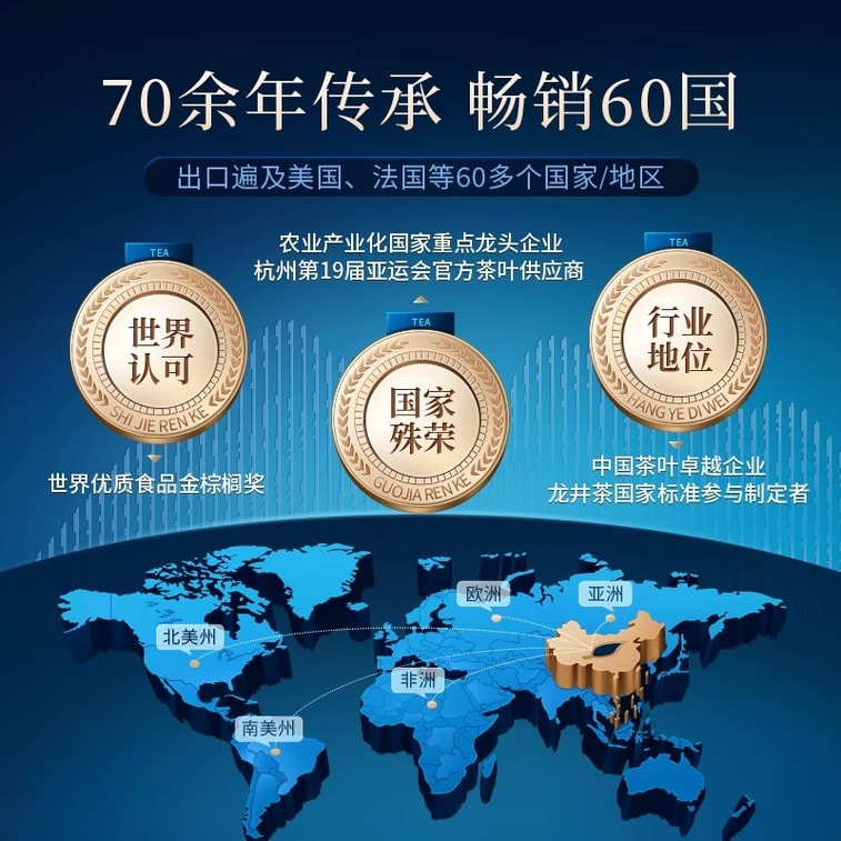 【中国直邮】 狮峰茶叶 2025新茶上市狮峰牌西湖龙井茶叶礼盒装明前特级青花绿茶 200g送礼 4