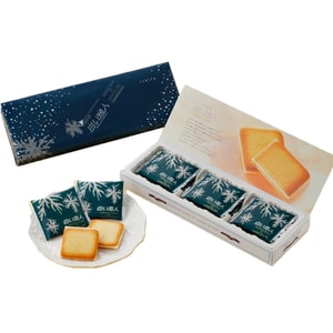 【日本からの直送】北海道石屋製菓の人気商品ホワイトチョコレートクッキー9個入り。