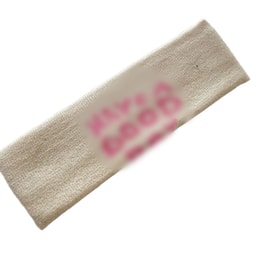 【中国直邮】 HSPM 日常发带头巾女运动针织字母毛线百搭头饰外出酷街头宽边时髦发箍 米白色 1个