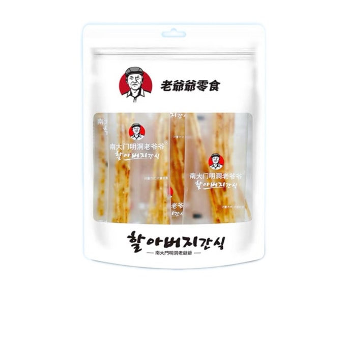 【中国直邮】 南大门明洞老爷爷 鲜软鳕鱼条海味零食93g*1袋