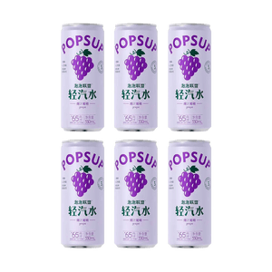 프리바이오틱스 라이트 소다, 포도맛, 335ml*6팩【저칼로리】