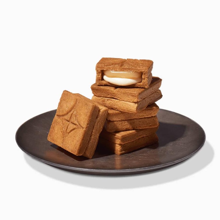 日本PRESS BUTTER SAND 白桃奶油夾心餅乾禮盒 5枚入【日式奶油曲奇】【精緻甜點伴手禮】【20天短保】 9