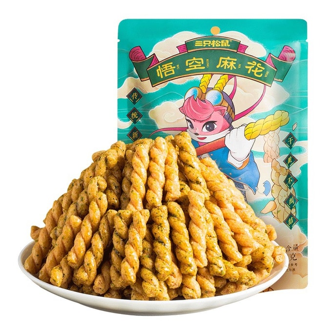 Wukong Twist - Seaweed Flavor Small Twist To Satisfy Hunger Office Casual Snack 108G/ Bag