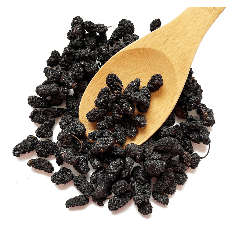  Dried Black Mulberries / Natural Snacks / Teas 7.5 Oz 3