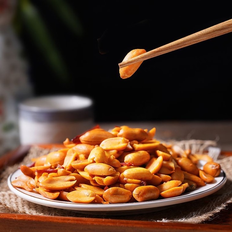 Spicy Peanuts 110g Crispy Peanuts Snack With Salt, Five-Spice And Mustard Flavour 4