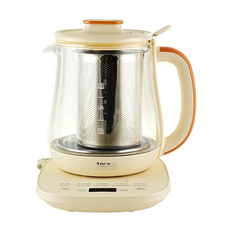 Multi-Function Digital Glass Tea Maker, 50.72 fl oz 6-Cup with 16 Heat Settings AWK-705 12