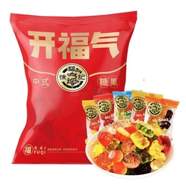 Xu Fu Ji Gummy Candy Soft Candy 230g Fruit Juice Wedding Celebration Snack Children's Casual Snack Small Treats for Chinese New Year