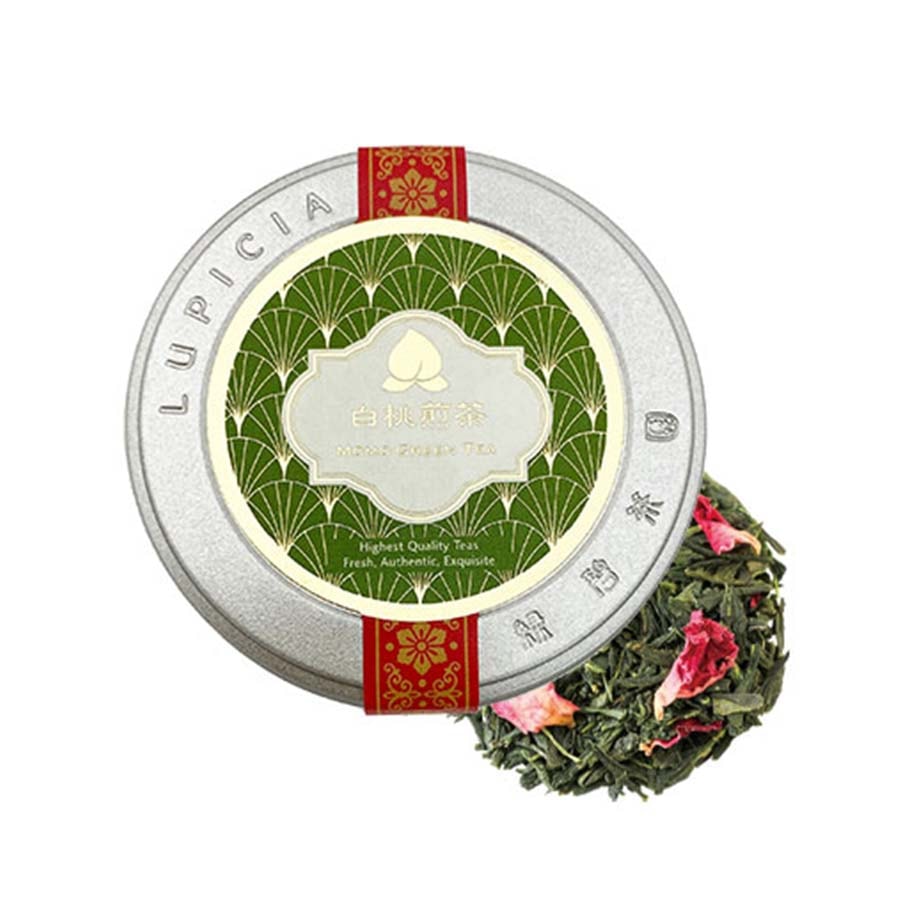 【日本直郵】 日本 lupicia 綠碧茶園 春季限定 蜜桃茶小圓罐茶包禮盒 3罐裝/盒