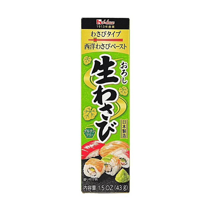 日本HOUSE FOODS好侍 生山葵酱 43g 【辛辣清爽】【日式风味】