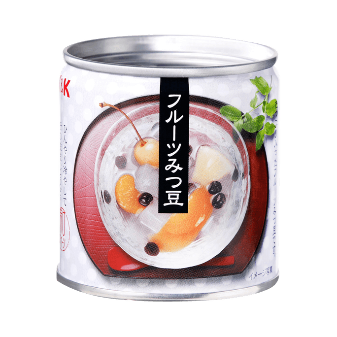 日本桥果房 寒天蜜豆水果冻罐头 195g