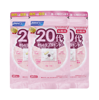 FANCL Supplements for women in their 20s 5 tablets x 30 bags x 3
