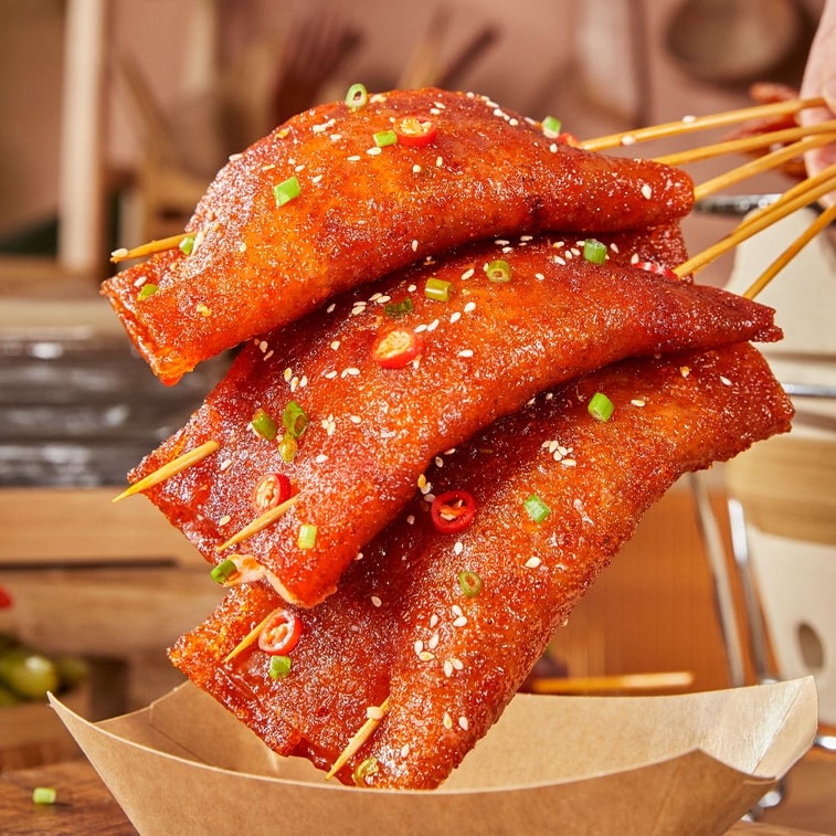 Wei Weng Large Zhang Tiao Skin 365g Sichuan Chongqing Barbecue Special Ingredient Seasoning Pickled Radish for Commercial and Home Use Whole Sheet 9