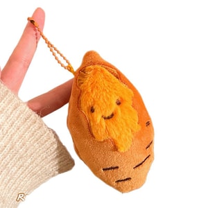 Viral Sweet Roasted Sweet Potato Plush Doll Keychain Pendant on Xiaohongshu Roasted Sweet Potato 2 Pcs
