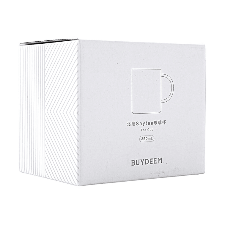 透明なSayTeaグラスカップ、11.83 oz 6
