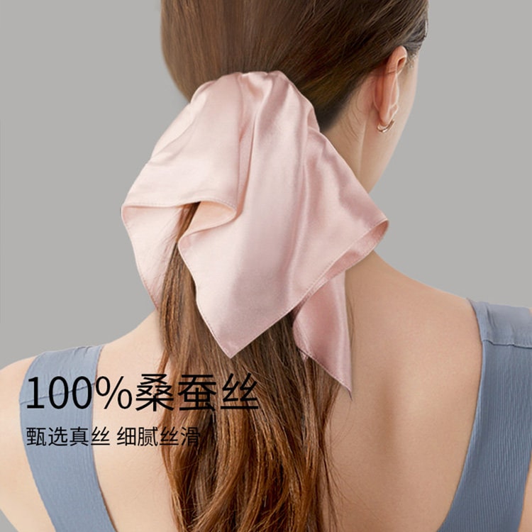 19MM Mulberry Silk Square Scrunchie High-end Silk Hair Tie Large