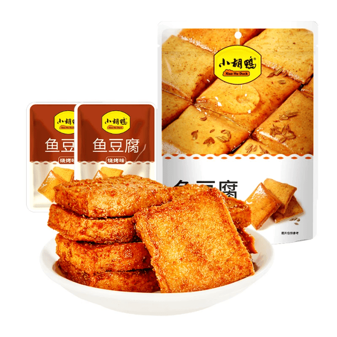 [중국 직배송] 샤오후야 바베큐맛 어묵 두부 스낵 158g*2봉