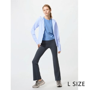 Women’s UV Protection Zip-Up Hoodie Light Blue Size L 1 Piece
