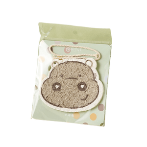 中国 肆月 木浆棉洗碗海绵压缩 清洁洗碗布  去污百洁布  小河马1只装