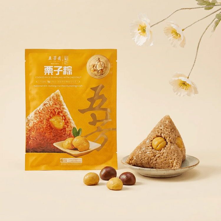 wantime 10kg サーモン&ライス WU FANG ZHAI Zongzi Rice Dumpling with Chestnut 10.58 oz【Dragon