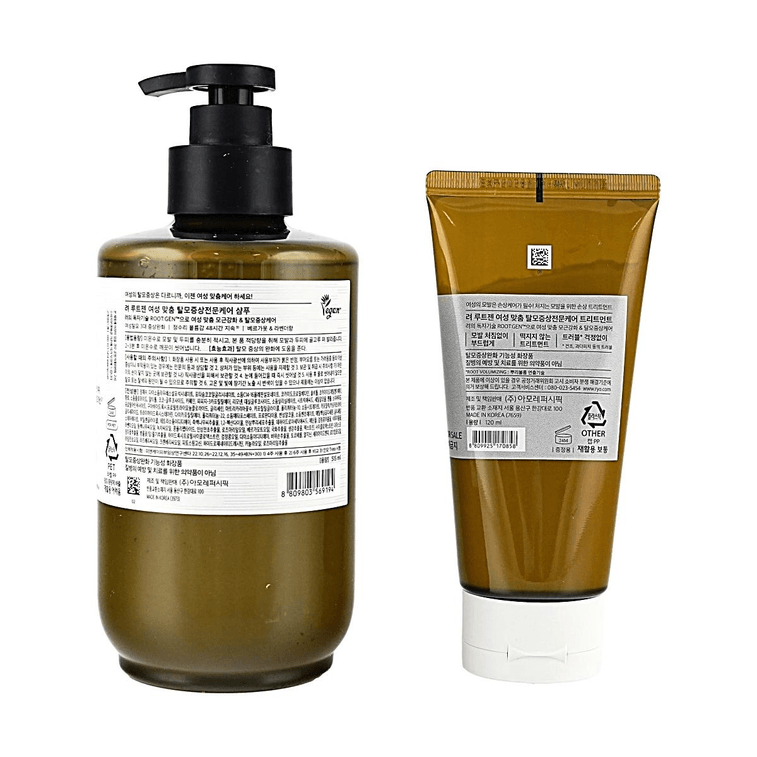 Ryo Root:Gen for Women Hair Loss Care Shampoo 515ml + Treatment 120ml 10