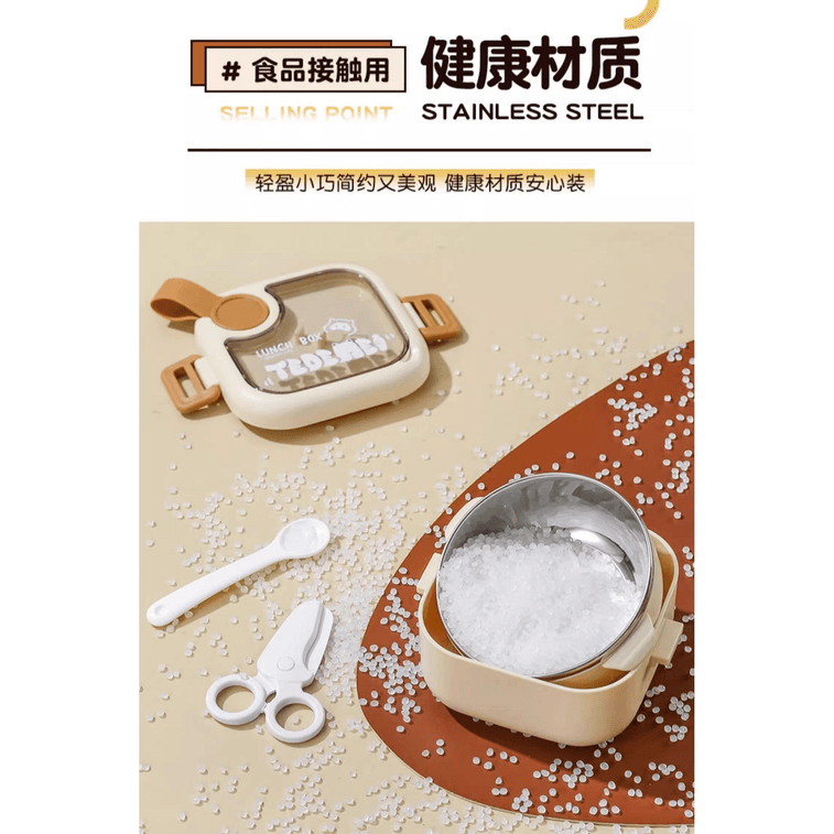 [중국에서 직접 메일] Baichang 이유식 그릇 물이 채워진 절연 그릇 우유 커피 색상 아기 항온 휴대용 304 스테인레스 스틸 식기 1 세트 3