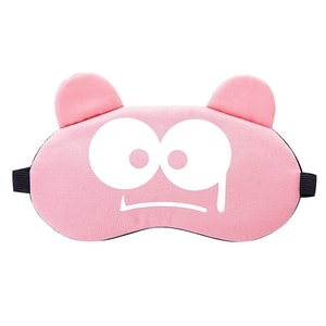 Cooling Eye Mask Breathe Freely Cute Cartoon Relieve Eye Fatigue Eye Mask-Scared Pink 1Pc