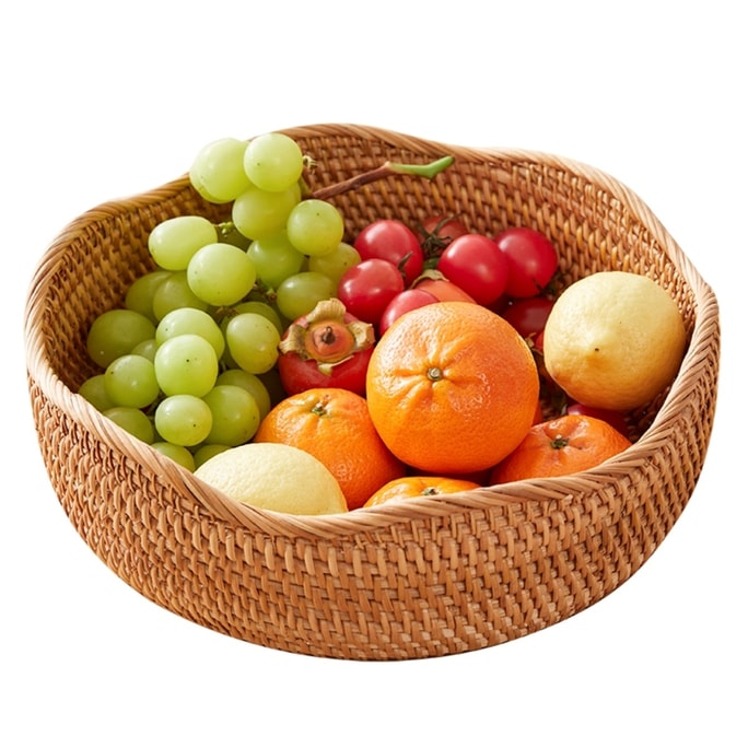 Wicker Storage Basket Small Wavy Design 1Piece