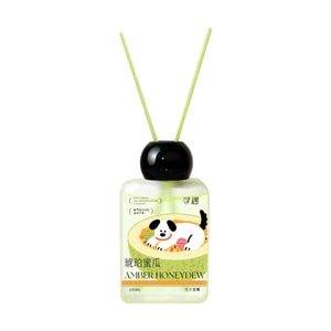Fruit Essence Reed Diffuser, #Amber Honeydew, 3.38 fl oz, Flameless Home Fragrance
