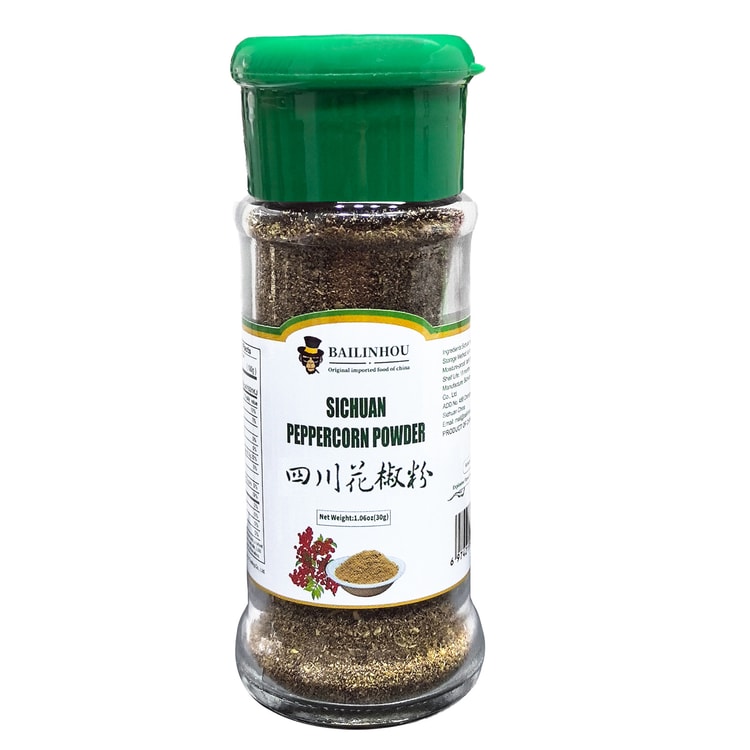 アメリカ直送 BAILINHOU 高品質四川山椒粉末 1.08oz/30g (緑蓋 アメリカ直送 BAILINHOU 高品質四川山椒粉末 1.08oz/30g (緑蓋
