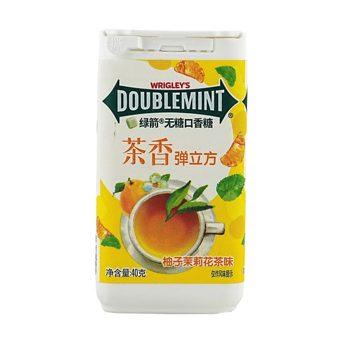 绿箭 茶立方口香糖 柚子茉莉花茶味 35g【约18粒】
