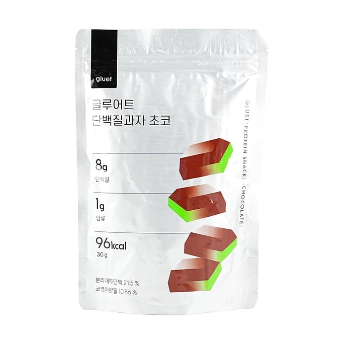 글루토르테 단백질 스낵 초콜릿, 저당 저칼로리, 1.05온스