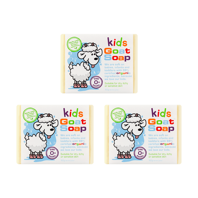 【Value Pack】Kids Natural Goat Milk Soap 100g*3