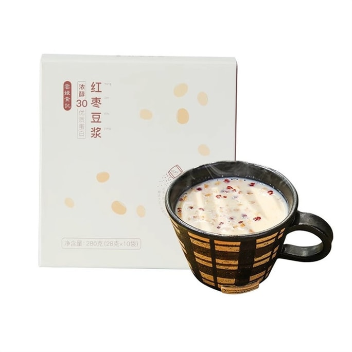 Red date soy milk powder, high protein, no added white granulated sugar, longan and wolfberry 280g per box,