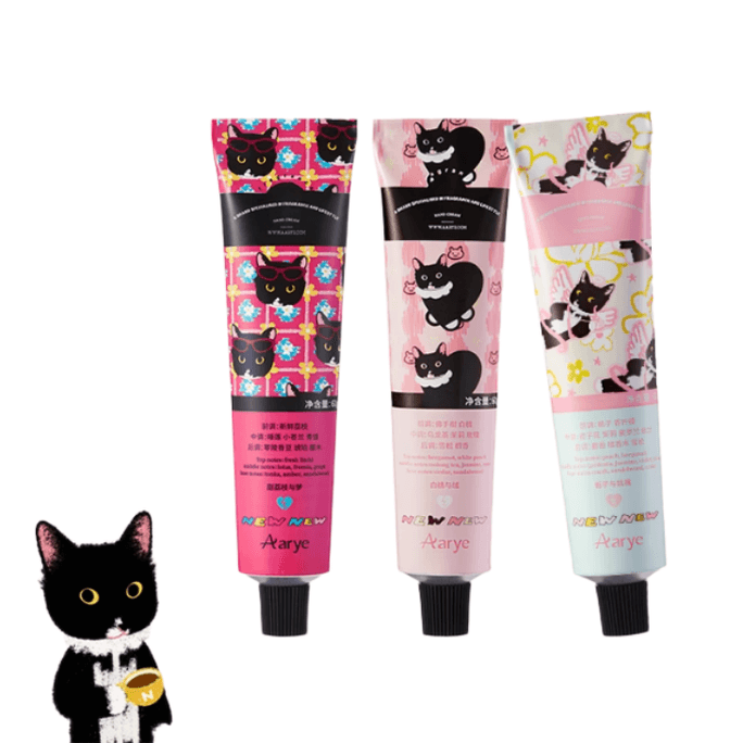 Premium Classic Plant Extract Hand Cream Multiple Natural Plant Essences Hydrating Softening Sweet Lychee Dream White Peach Velvet Gardenia Peach 60g X 3 Tubes