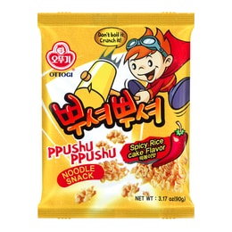 Ppushu Ppushu Noodle Snack Spicy Rice Cake Flavor 90g