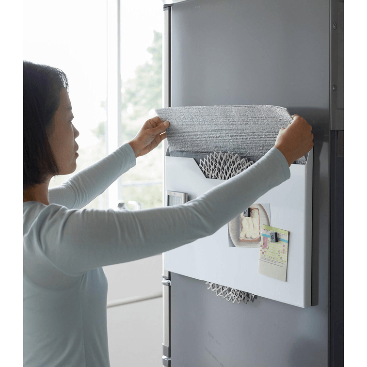 야마자키 홈 자석 식탁매트 정리함 - 스틸 화이트 (1개) 5