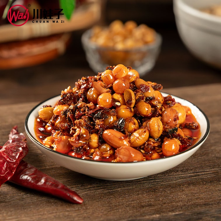 川娃子 【超香超有料】香酥油辣子 油泼辣子 凉拌汁下饭拌菜料辣椒酱 辣椒油四川香辣红油 凉拌红油 熟油辣子凉拌菜调料 200g  【每勺都有花生豌豆黄豆】 7
