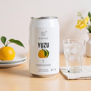 Sparkling Yuzu Water, 11.83 fl oz【0 Sugar 0 Calories 0 Fat】【Packing May Vary】
