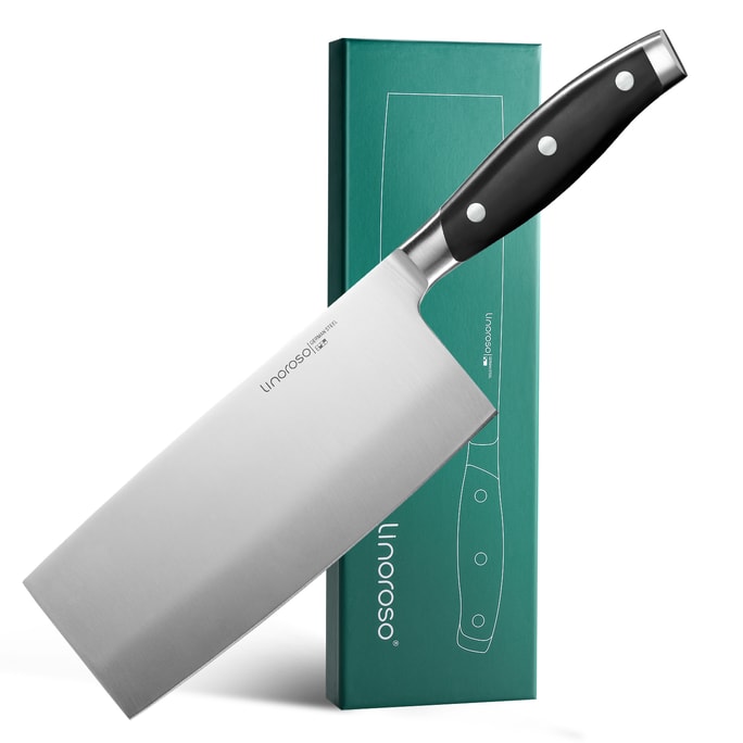  【美国包邮】LINOROSO 7.5 英寸中式切肉菜刀 厨房厨师刀