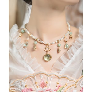 [중국에서 온 다이렉트 메일] HSPM New Han Element 고대 스타일 Hanfu 액세서리 Yingluo 목걸이 Biboxing M