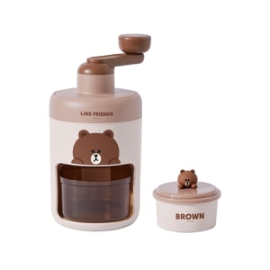 【中国からの直送】日本 LINE FRIENDS かき氷機 手動式 小型 手回し式 アイスブレーカー スムージー作りに かき氷機 1台