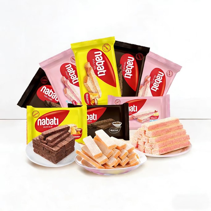 Lotte Cheese Wafer Biscuits, Casual Snack, Popular Imported from , Three-Flavor Mixed Pack 16g*28 Bags
