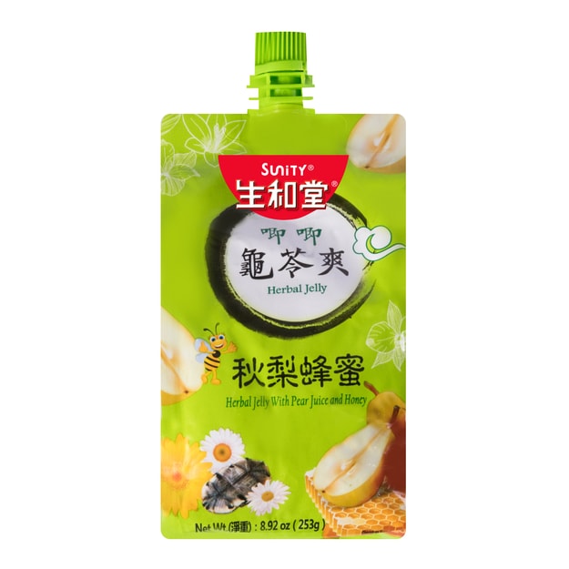 SUNITY Herbal Jelly with Pear Juice and Honey 253g