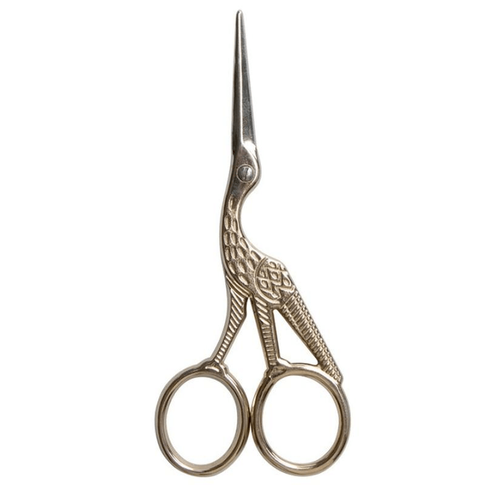 Crane - Shaped Large - Size Copper - Colored Tea Scissors 1 Piece