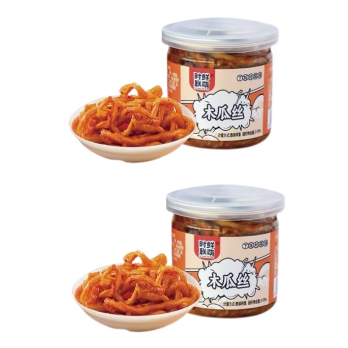 신선한 롄멍 후난 특산 피클 바삭한 파파야 쌀 소스 작은 캔 100g*2 200g